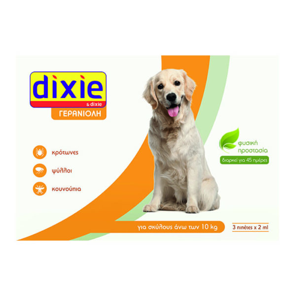 Dixie Γερανιόλη Πιπετες σκύλου άνω τον 10kg