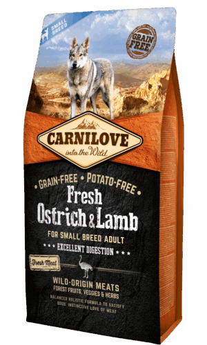 Carnilove Adult Small Fresh Ostrich & Lamb 6kg