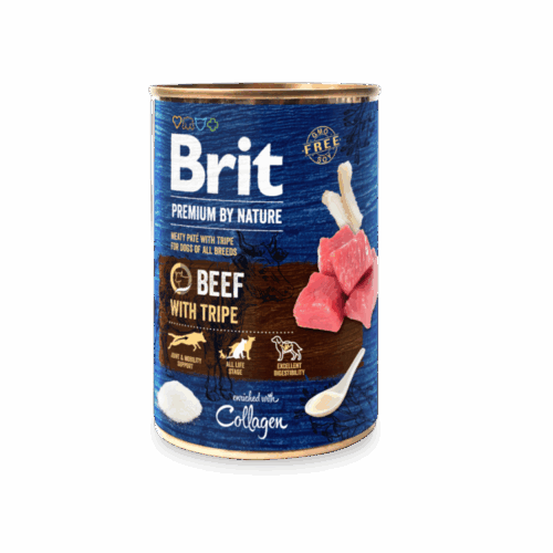 BRIT PR CANS BEEF WITH TRIPES 800G