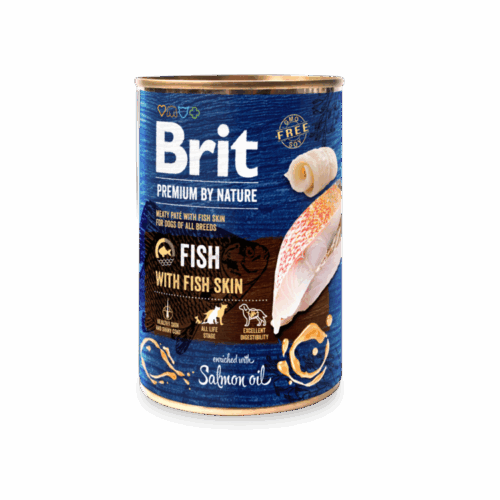 Brit Premium Cans Fish with Fish Skin 800gr