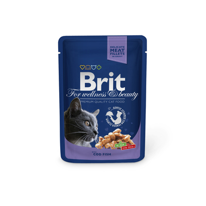 Brit Premium Cat Φακελάκι Codfish 100gr