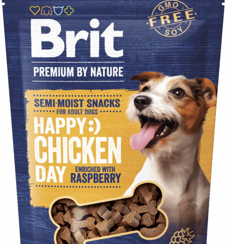 Brit PR Dog SN Semi-Moist Chicken&Raspberry 180g