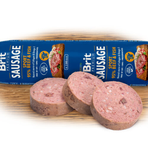 Brit Sausage Sport Beef & Fish 800gr
