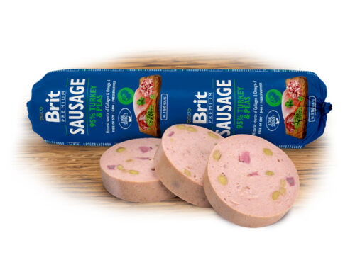 Brit Sausage Turkey & Peas 800gr