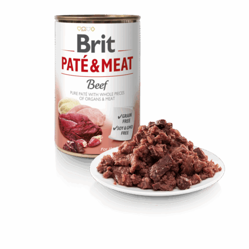 BRIT DOG CANS PATE&MEAT BEEF 800g
