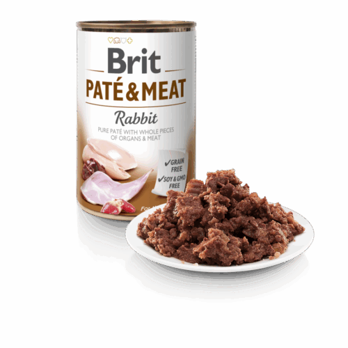 Brit Dog Cans Pate&Meat Rabbit 800gr