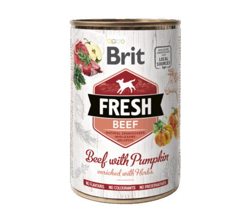 Brit Fresh cans Beef with Pumpkin 400gr
