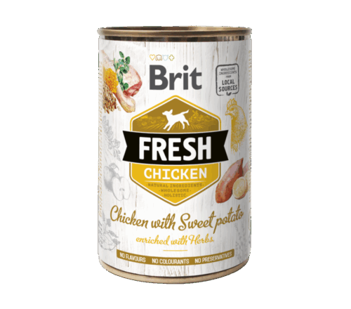 Brit Fresh cans Chicken with Sweet Ρotato 400gr