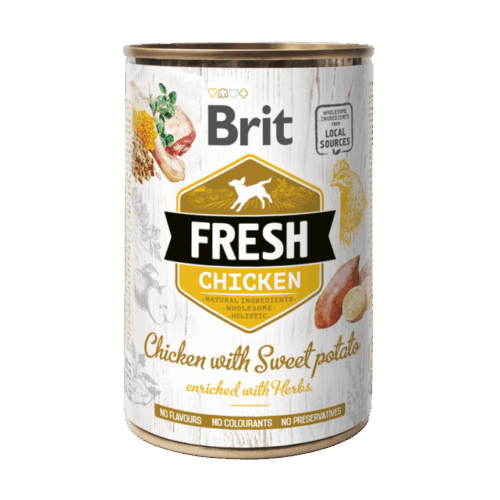 Brit Fresh cans Chicken with Sweet Ρotato 400gr
