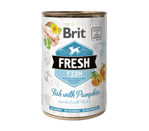 Brit Fresh cans Fish with Pumpkin 400gr