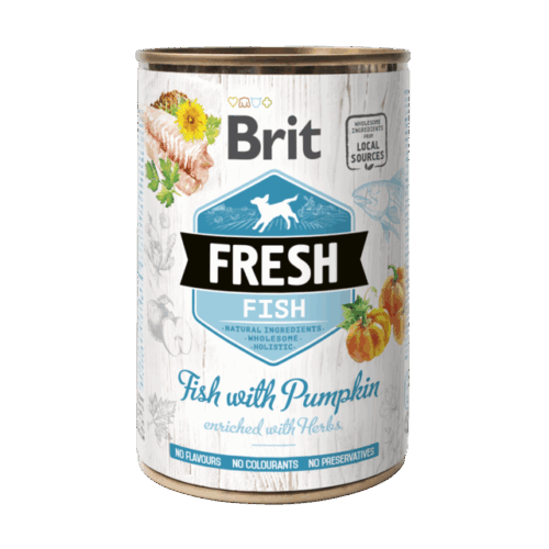 Brit Fresh cans Fish with Pumpkin 400gr