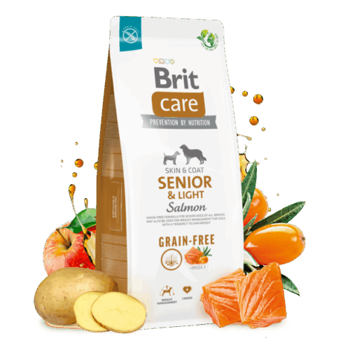 Brit Care D.GF Senior&Light salmon 12kg