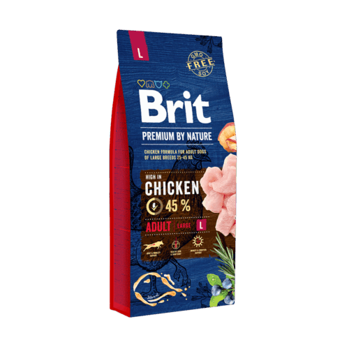 BRIT PR BY NATURE ADULT L 15KG